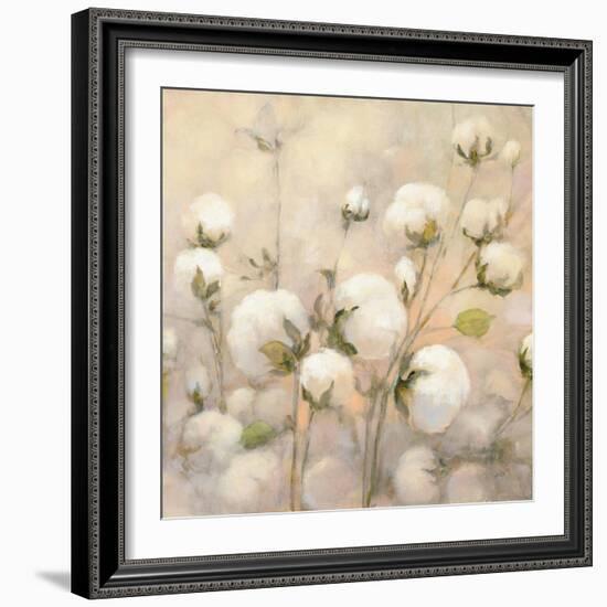 Cotton Field Crop-Julia Purinton-Framed Art Print