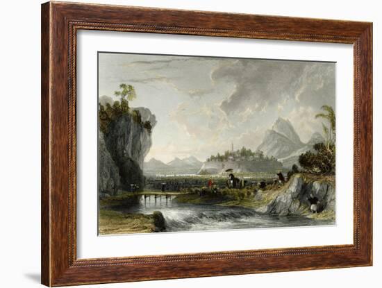 Cotton Plantations Ning Po-Thomas Allom-Framed Art Print