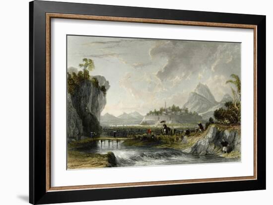 Cotton Plantations Ning Po-Thomas Allom-Framed Art Print