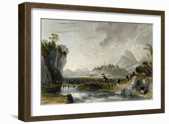 Cotton Plantations Ning Po-Thomas Allom-Framed Premium Giclee Print