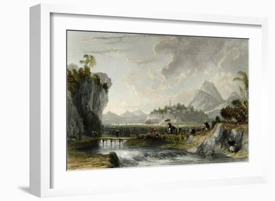 Cotton Plantations Ning Po-Thomas Allom-Framed Premium Giclee Print