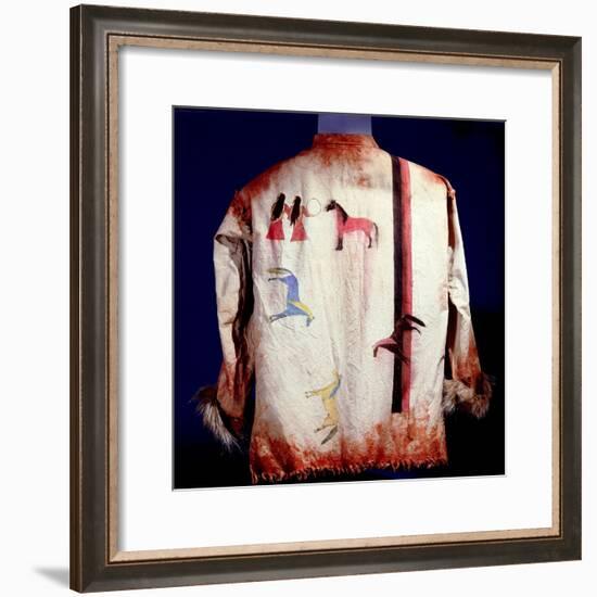 Cotton shirt painted with figures and horses-Werner Forman-Framed Giclee Print