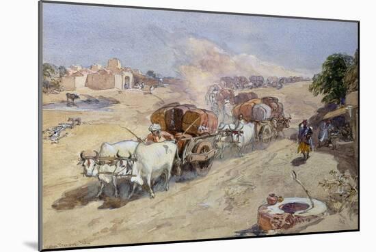 Cotton Transport, India, 1862-William Simpson-Mounted Giclee Print