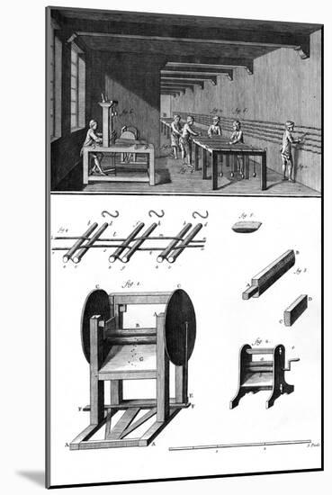 Cotton Workshop 18th C.-null-Mounted Art Print