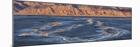 Cottonball Basin salt flats, Panamint Range, Death Valley National Park, California, USA-Panoramic Images-Mounted Photographic Print