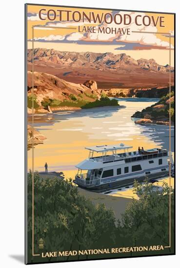 Cottonwood Cove - Lake Mohave - Lake Mead National Recreation Area-Lantern Press-Mounted Art Print