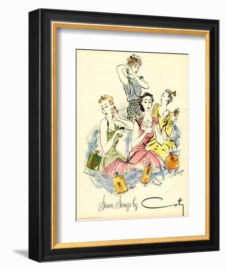 Coty, Womens, UK, 1940-null-Framed Giclee Print