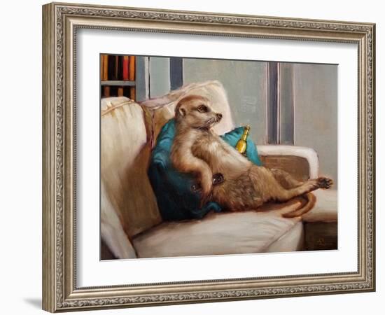 Couch Potato-Lucia Heffernan-Framed Art Print