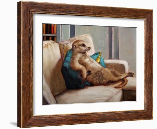 Couch Potato-Lucia Heffernan-Framed Art Print