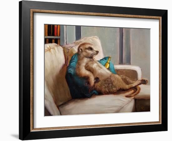 Couch Potato-Lucia Heffernan-Framed Art Print