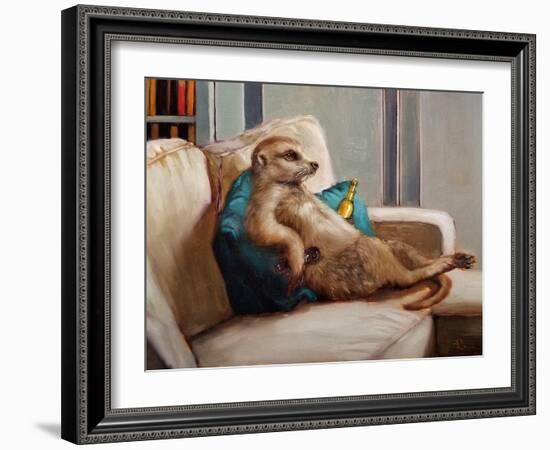 Couch Potato-Lucia Heffernan-Framed Art Print