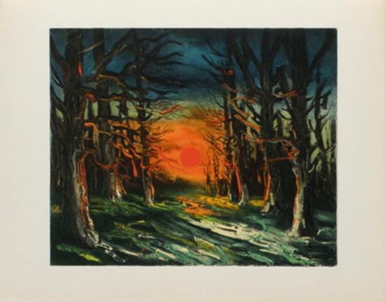 Coucher De Soleil Foret De Senonches 1938 Collectable Print By Maurice De Vlaminck Artcom