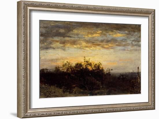 Coucher de soleil-Félix Ziem-Framed Giclee Print