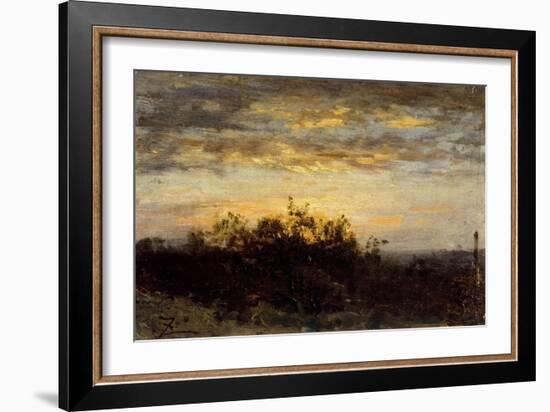 Coucher de soleil-Félix Ziem-Framed Giclee Print