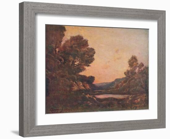 'Coucher Du Soleil', 1907-Henri-Joseph Harpignies-Framed Giclee Print