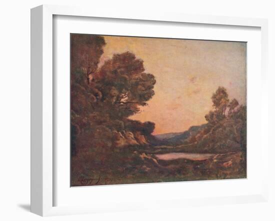 'Coucher Du Soleil', 1907-Henri-Joseph Harpignies-Framed Giclee Print