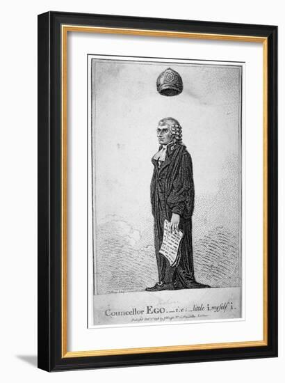 Councellor Ego - Ie - Little I, Myself I, 1798-James Gillray-Framed Giclee Print