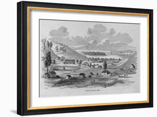 Council Bluffs, Iowa.-null-Framed Giclee Print