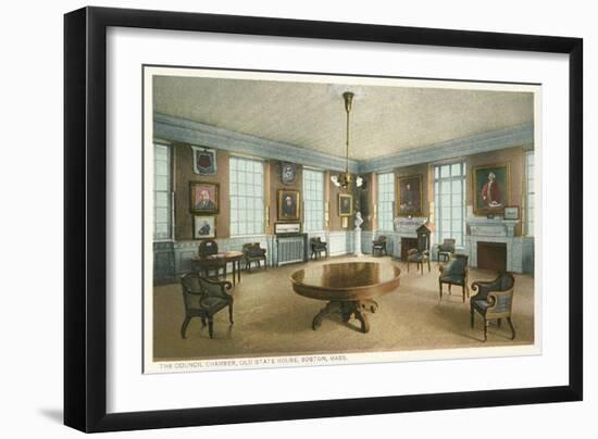 Council Chambers, Old State House, Boston-null-Framed Art Print