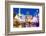 Council House and Christmas Market Stalls in the Market Square-Frank Fell-Framed Photographic Print