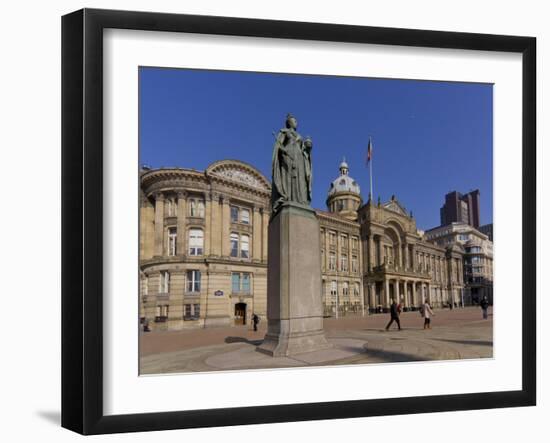 Council House and Victoria Square, Birmingham, Midlands, England, United Kingdom, Europe-Charles Bowman-Framed Photographic Print