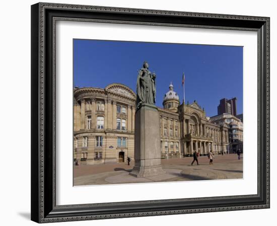 Council House and Victoria Square, Birmingham, Midlands, England, United Kingdom, Europe-Charles Bowman-Framed Photographic Print