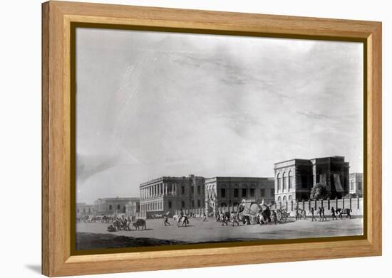 Council House, Calcutta, Plate 29 Oriental Scenery: Twenty Four Views in Hindoostan-Thomas & William Daniell-Framed Premier Image Canvas