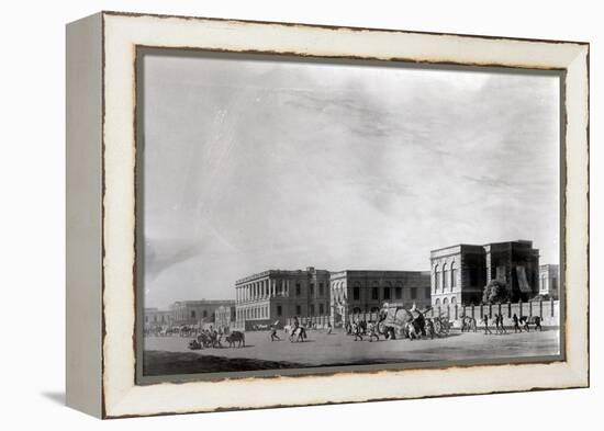 Council House, Calcutta, Plate 29 Oriental Scenery: Twenty Four Views in Hindoostan-Thomas & William Daniell-Framed Premier Image Canvas