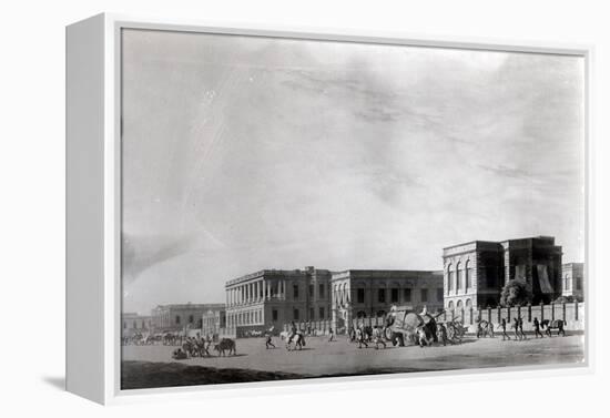 Council House, Calcutta, Plate 29 Oriental Scenery: Twenty Four Views in Hindoostan-Thomas & William Daniell-Framed Premier Image Canvas