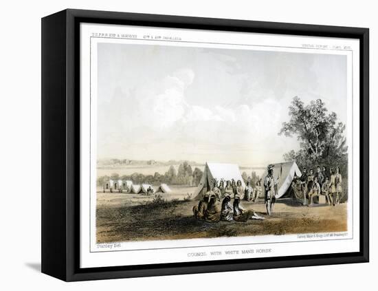 Council with White Man's Horse, 1856-John Mix Stanley-Framed Premier Image Canvas