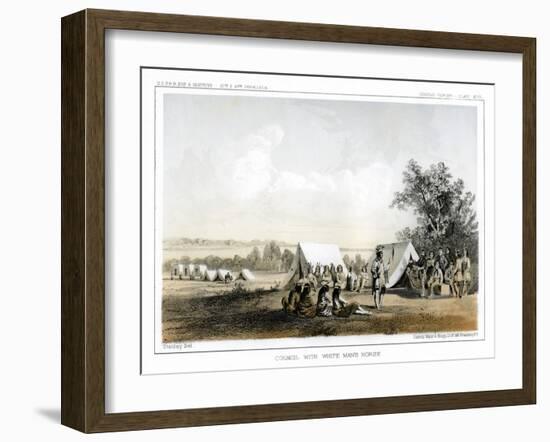 Council with White Man's Horse, 1856-John Mix Stanley-Framed Giclee Print