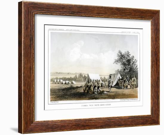 Council with White Man's Horse, 1856-John Mix Stanley-Framed Giclee Print