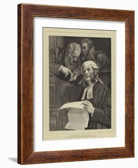 Counsel for the Defence-John Morgan-Framed Giclee Print