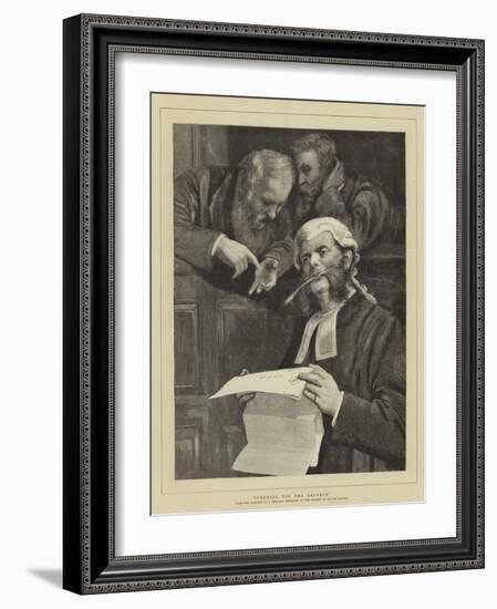 Counsel for the Defence-John Morgan-Framed Giclee Print