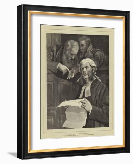 Counsel for the Defence-John Morgan-Framed Giclee Print