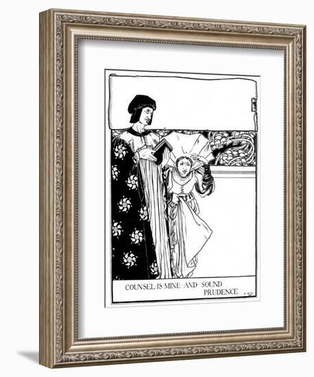 Counsel Is Mine and Sound Prudence, 1898-Eleanor Fortescue-Brickdale-Framed Giclee Print