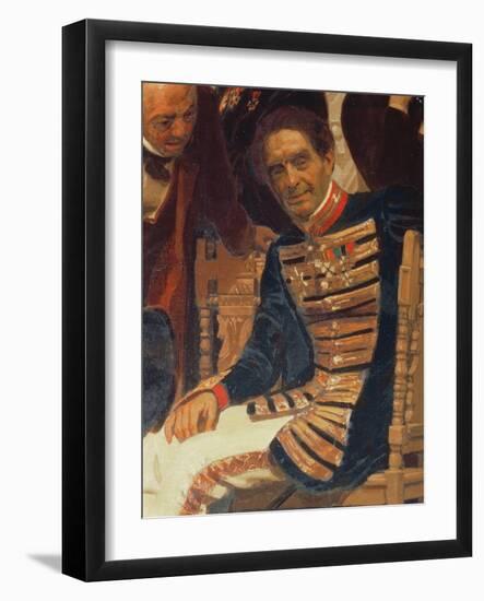 Count Aleksei Lvov (1798-1870), from Slavonic Composers, 1890S (Detail)-Ilya Efimovich Repin-Framed Giclee Print