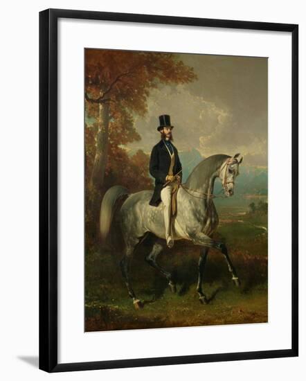 Count Alfred de Montgomery 1850-60-Alfred De Dreux-Framed Giclee Print