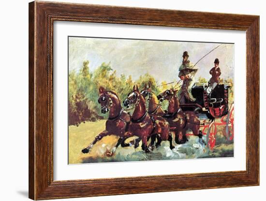 Count Alphonse De Toulouse-Lautrec-Henri de Toulouse-Lautrec-Framed Art Print