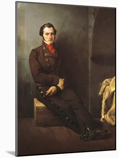 Count Arese Incarcerated, 1828-Francesco Hayez-Mounted Giclee Print