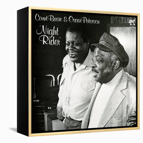 Count Basie and Oscar Peterson - Night Rider-null-Framed Stretched Canvas