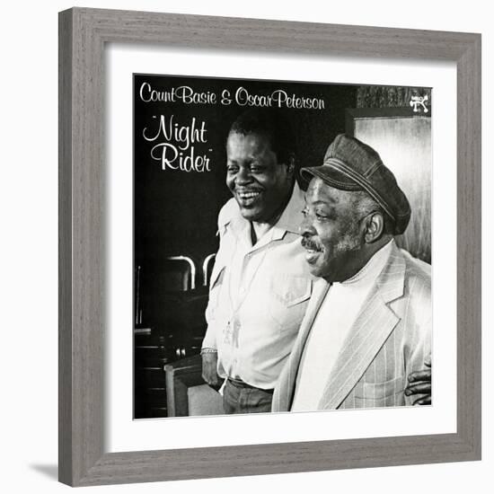 Count Basie and Oscar Peterson - Night Rider-null-Framed Art Print