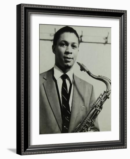 Count Basie Orchestra Saxophonist Frank Foster, C1950S-Denis Williams-Framed Photographic Print