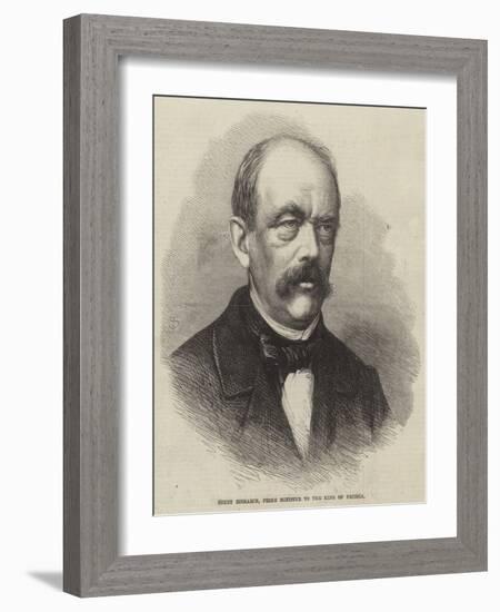 Count Bismarck, Prime Minister to the King of Prussia-null-Framed Giclee Print