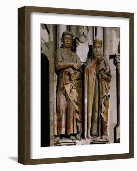 Count Ekkehard and Countess Uta, Donor Figures from the West Choir, 13th Century-null-Framed Giclee Print