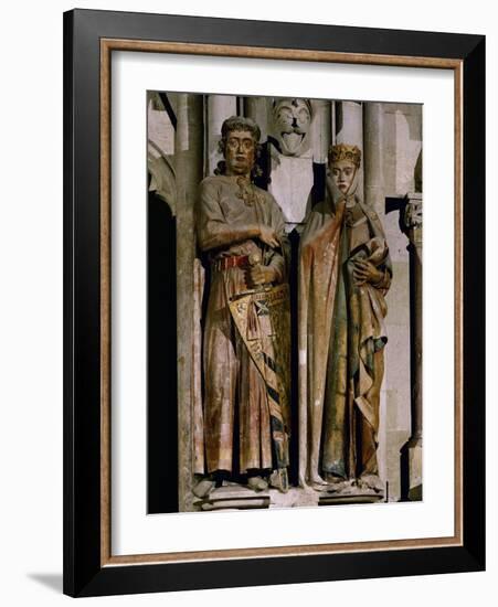 Count Ekkehard and Countess Uta, Donor Figures from the West Choir, 13th Century-null-Framed Giclee Print