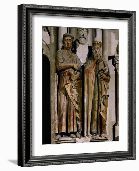 Count Ekkehard and Countess Uta, Donor Figures from the West Choir, 13th Century-null-Framed Giclee Print