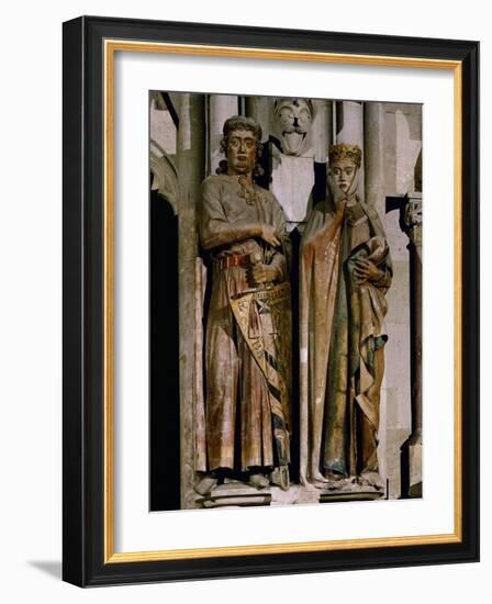 Count Ekkehard and Countess Uta, Donor Figures from the West Choir, 13th Century-null-Framed Giclee Print