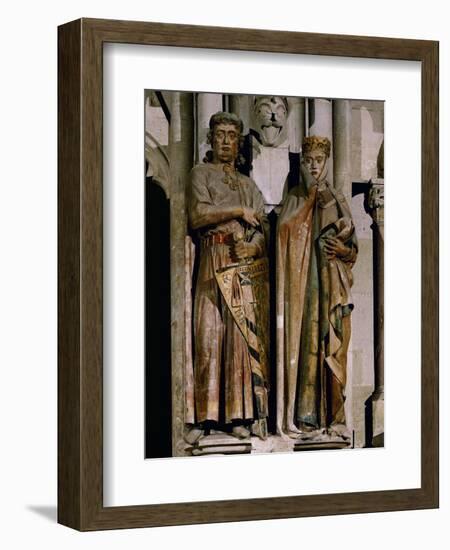 Count Ekkehard and Countess Uta, Donor Figures from the West Choir, 13th Century-null-Framed Giclee Print