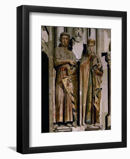 Count Ekkehard and Countess Uta, Donor Figures from the West Choir, 13th Century-null-Framed Giclee Print